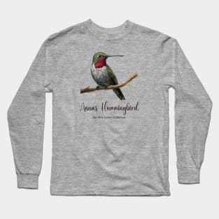 Annas Hummingbird - The Bird Lover Collection Long Sleeve T-Shirt